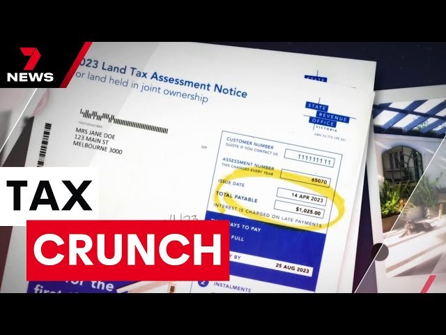 Land tax assessment notice Victoria showing site value used for land tax calculation